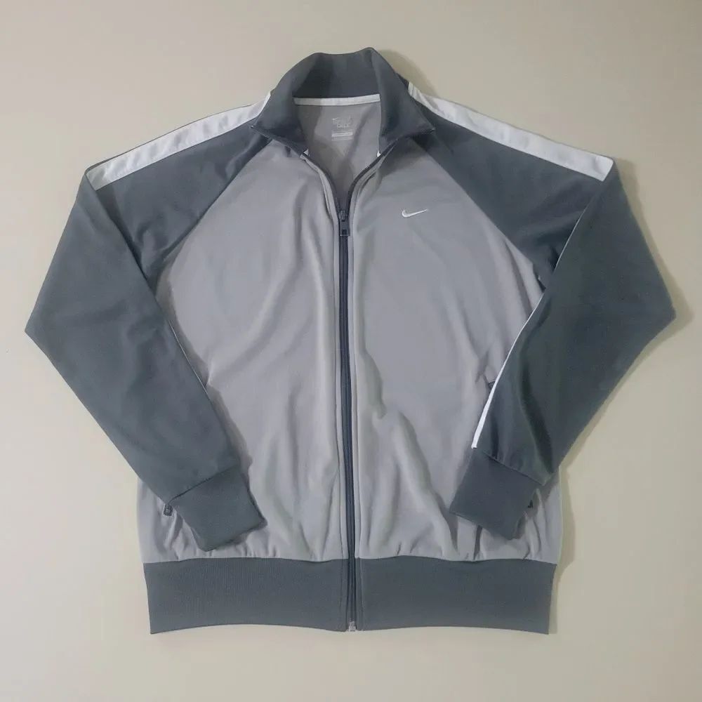 Nike Sportswear Women’s Gray Knit Dri-FIT Track Jacket